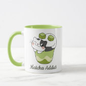 Mug Matcha Cute Chat, Matcha (Gauche)