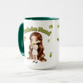 Mug Matcha Mood Aesthetic Design Cute Green Tea Vibes (Devant gauche)