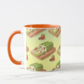 Mug Matcha Swiss Roll: Iron T Green Tea Cake Art (Gauche)
