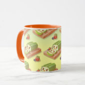 Mug Matcha Swiss Roll: Iron T Green Tea Cake Art (Devant gauche)