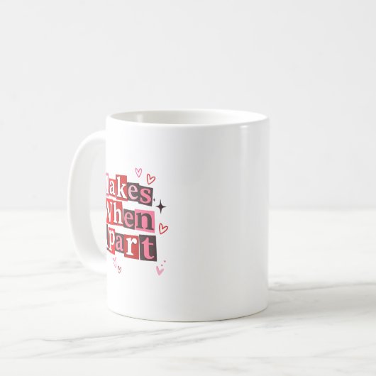 Mug Matching Couple Makes When Apart Long Distance Rel (Devant gauche)