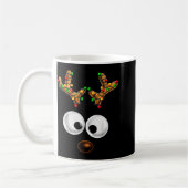 Mug Matching Family Christmas Reindeer Face Christmas (Gauche)