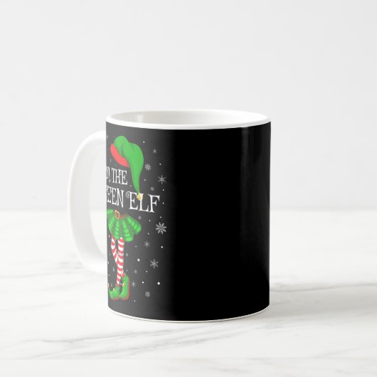 Mug Matching Family Group I'm The Queen Elf Christmas (Devant gauche)