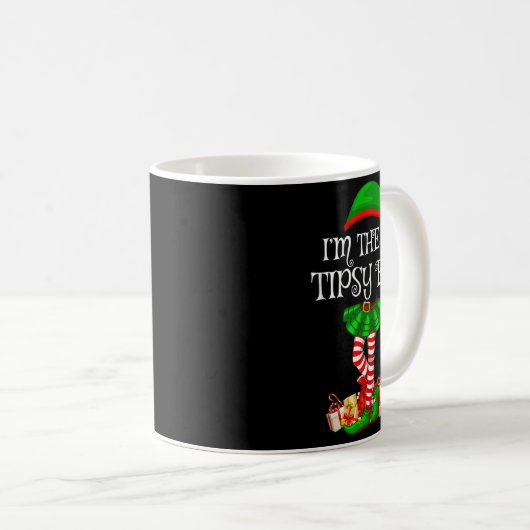 Mug Matching Family Group I'm The Tipsy Elf Christmas (Devant droit)