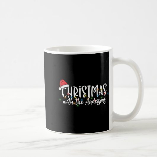 Mug Matching Family String Lights Santa Hat Christmas (Droite)