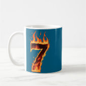 Mug Matching Six Seven Flaming Ice Funny Meme 67 Coupl (Gauche)