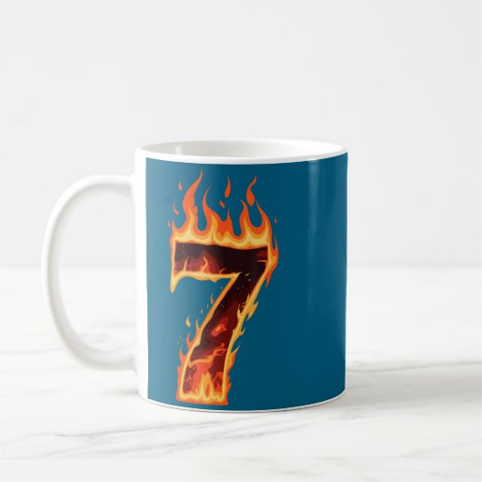 Mug Matching Six Seven Flaming Ice Funny Meme 67 Coupl (Gauche)