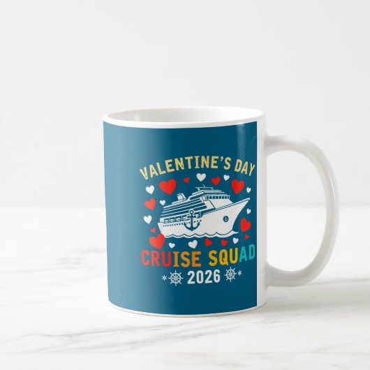Mug Matching Valentines Cruise Squad 2026 Cruise Ship  (Droite)