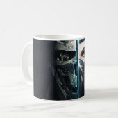 Mug Mate Black Porcelain Coffee Mug, Smilatte Classic (Devant gauche)