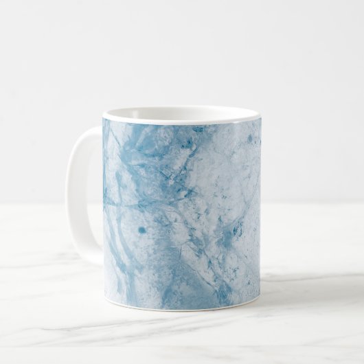 Mug Matelas à fleurs bleu et blanc (Devant gauche)