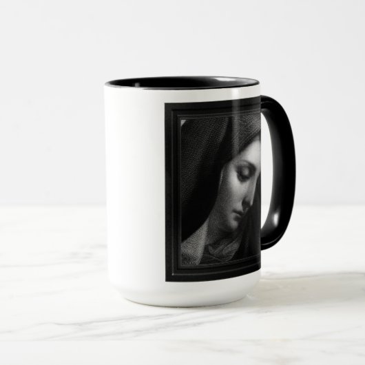 Mug Mater Dolorosa Engraving par Carlo Dolci (Devant droit)
