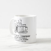 Mug Matériaux récupérés Promotion commerciale (Devant gauche)