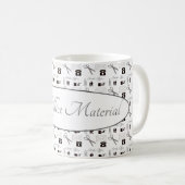 Mug Matériel de bureau Musique de café (Devant droit)