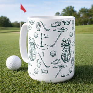 Mug Matériel de golf motif de golf