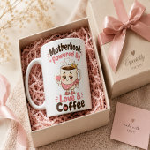 Mug Maternité alimentée par l'amour et le café Maman d
