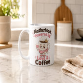 Mug Maternité alimentée par l'amour et le café Maman d