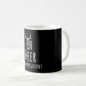 Mug Maternité Grossesse Enceinte Bébé Noël Cerf (Devant droit)