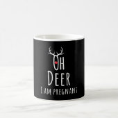 Mug Maternité Grossesse Enceinte Bébé Noël Cerf (Centre)