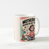 Mug Maternité Respirer Dans L'art Calme (Devant droit)