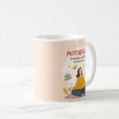 Mug Maternité Respirer Dans L'art Calme (Devant droit)