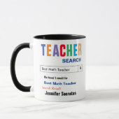 Mug Math Best Teacher Cadeau (Gauche)
