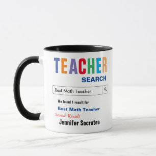 Mug Math Best Teacher Cadeau