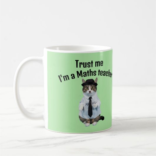 Mug Math Enseignant cadeau me faire confiance professe (Gauche)
