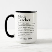 Mug Math Enseignant Définition Drôle Enseignant Appréc (Gauche)