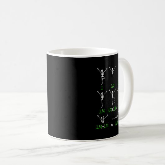 Mug Math Enseignant équation Squelette Étudiants en ma (Devant droit)