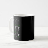 Mug Math Enseignant équation Squelette Étudiants en ma (Devant gauche)