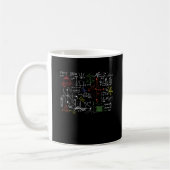 Mug Math Formes de l'enseignant Feuille de Cool Geek N (Gauche)