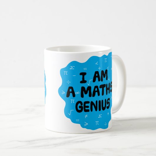 Mug Math Genius Mathématiques Algebra Enseignant (Devant droit)