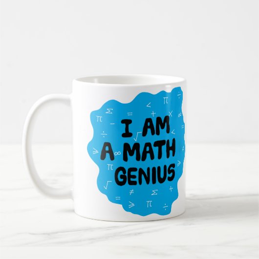 Mug Math Genius Mathématiques Algebra Enseignant (Gauche)