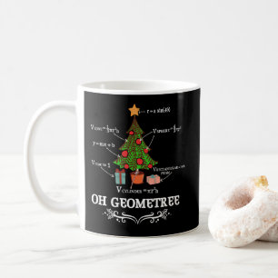 Mug Math Geometry Arbre de Noël Geometree Enseignant