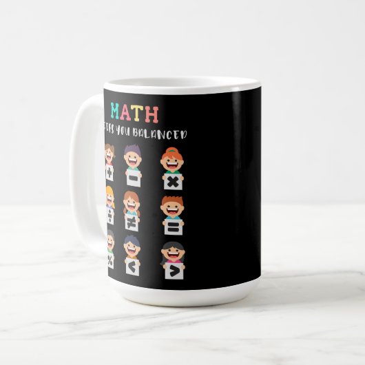 Mug Math keeps you balanced (Devant gauche)