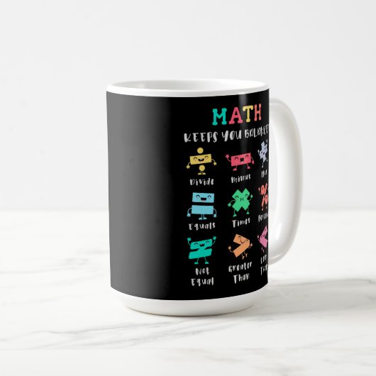 Mug Math keeps you balanced (Devant droit)