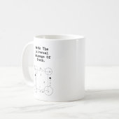 Mug Math Langage Universel | Éducateur de Vérité & Log (Devant gauche)