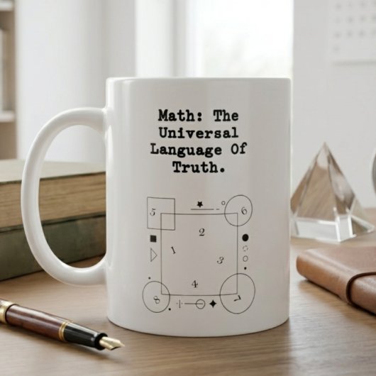 Mug Math Langage Universel | Éducateur de Vérité & Log