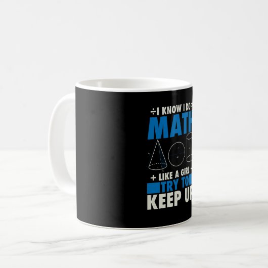 Mug Math Math Enseignant Pun Cadeau (Devant gauche)