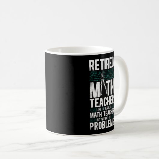 Mug Math Professeur De Maths Retraité Comme Un Math Ré (Devant droit)
