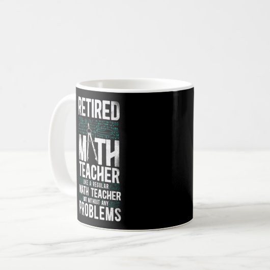 Mug Math Professeur De Maths Retraité Comme Un Math Ré (Devant gauche)
