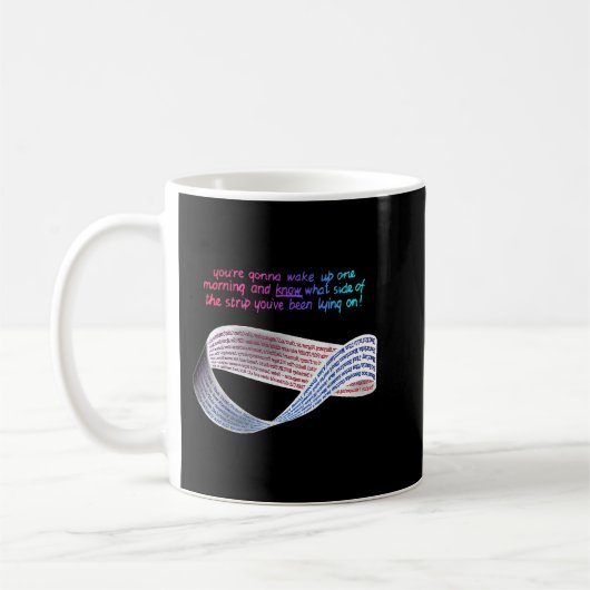 Mug Math Punk Mobius Strip Quel côté du lit vous êtes (Gauche)