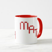 Mug Math Red Hearts Texte (Devant droit)
