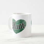 Mug Math Retro Heart Blackboard Love (Devant gauche)