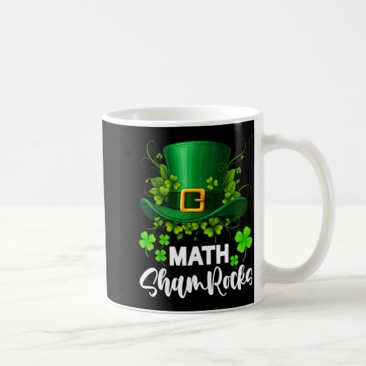 Mug Math Shamrocks St. Patricks Day École (Droite)