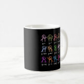 Mug Math Stick Figures Doing Fonctions Algebra Dance E (Devant droit)