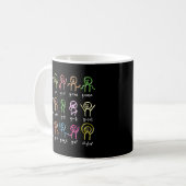 Mug Math Stick Figures Doing Fonctions Algebra Dance E (Devant gauche)