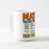 Mug Math Sujet Counts Mathématique Math Enseignant (Devant gauche)
