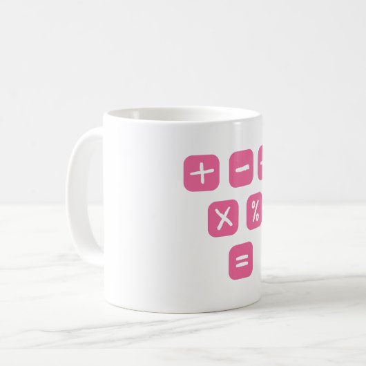 Mug Math Symbols mathematical Signs Maths (Devant gauche)