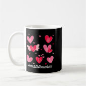 Mug Math Teacher Heart Valentines Day Mathematics Teac (Gauche)